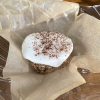 Yummy cinnamon roll  at North Beach Juicery in San Clemente