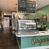 Restaurant counter  at North Beach Juicery in San Clemente