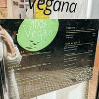 Vegan menu at La Vieja in Sevilla