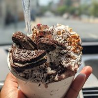 Strawberry and cream at Rolled Cold Creamery in Lancaster