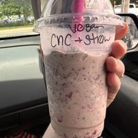 Cookie and Strawberry Milkshake   at Rolled Cold Creamery in Lancaster