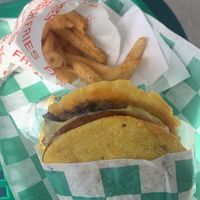 Arepa Burguer  at Grilled! in Brooklyn