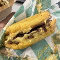 Arepa Burger, delicious!  at Grilled! in Brooklyn