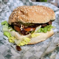 Double classic burger   at Grilled! in Brooklyn