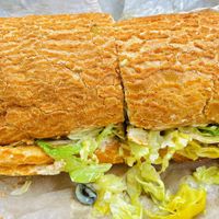 Light Warrior Sub w/ delicious bread and vegan turkey, fixings + avocado and veg cheese. ✨ #Veganuary at Subvegan Sandwiches in Garden Grove