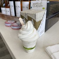 Coconut vanilla softserve.   at Subvegan Sandwiches in Garden Grove
