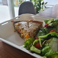 Quiche at Inga's Veggie Heaven in Nicosia