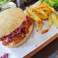 Vegan BBQ pulled jack at Inga's Veggie Heaven in Nicosia