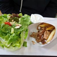 The ultimate greek gyro at Inga's Veggie Heaven in Nicosia