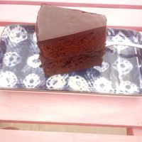 Chocolate Fudgecake at Inga's Veggie Heaven in Nicosia