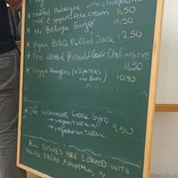 The menu is changing all the time at Inga's Veggie Heaven in Nicosia