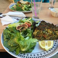 The frittata  at Inga's Veggie Heaven in Nicosia