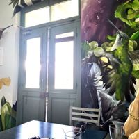 Interior at Inga's Veggie Heaven in Nicosia