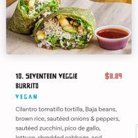 Vegan Burrito at Cabo Bob's Burritos -  HWY 183 in Austin