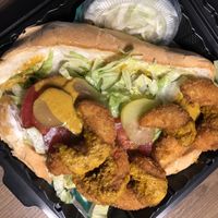 Shrimp Po Boy  at Hue Cafe & Apothecary in Owings Mills