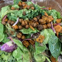 Sweet potato and super green salad  at Hue Cafe & Apothecary in Owings Mills