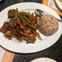 Spicy Veggie Mongolian Beef at Chef Kenny's Vegan Dim Sum in Las Vegas