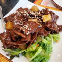 Bbq Korean vegan "pork" at Chef Kenny's Vegan Dim Sum in Las Vegas