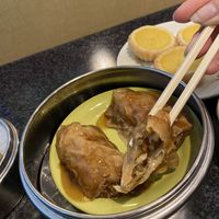 Inside tofu skin rolls at Chef Kenny's Vegan Dim Sum in Las Vegas