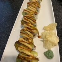 Dragon vegan sushi with kiwi  at Chef Kenny's Vegan Dim Sum in Las Vegas