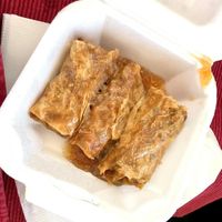 Tofu (yuba) roll with mushrooms. at Chef Kenny's Vegan Dim Sum in Las Vegas