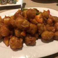 Sweet and sour “chicken”  at Chef Kenny's Vegan Dim Sum in Las Vegas