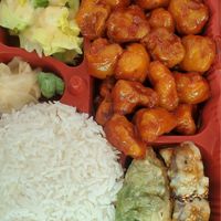 Orange chicken bento box 🍊 #Veganuary at Chef Kenny's Vegan Dim Sum in Las Vegas
