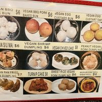Dim sum 🥟 menu  at Chef Kenny's Vegan Dim Sum in Las Vegas