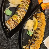 Dragon rolls & Crunchy rolls at Chef Kenny's Vegan Dim Sum in Las Vegas