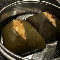 Sweet rice in banana leaf (with yummy mushrooms)  at Chef Kenny's Vegan Dim Sum in Las Vegas