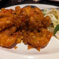 Cajun shrimp, pretty spicy and a nice crunchy coating. at Chef Kenny's Vegan Dim Sum in Las Vegas