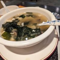 Huge bowl of miso soup. It was a little bland but loaded with tofu. at Chef Kenny's Vegan Dim Sum in Las Vegas