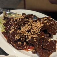 Crispy spicy beef at Chef Kenny's Vegan Dim Sum in Las Vegas