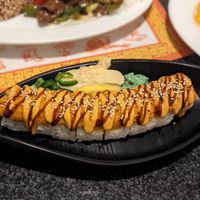 Spicy tuna roll at Chef Kenny's Vegan Dim Sum in Las Vegas