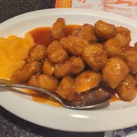 Orange chicken at Chef Kenny's Vegan Dim Sum in Las Vegas