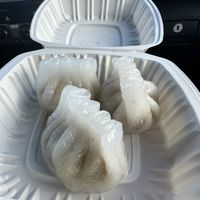 Peanut vegan pork dumplings  at Chef Kenny's Vegan Dim Sum in Las Vegas