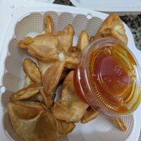 Cream cheese wontons at Chef Kenny's Vegan Dim Sum in Las Vegas