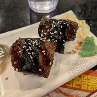 Unagi nigiri at Chef Kenny's Vegan Dim Sum in Las Vegas