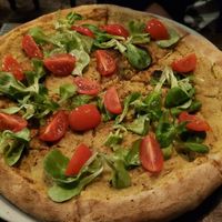 Vegan pizza 2nd version at Darkwood - Craft Beer Garden Imaimoze in Mostar