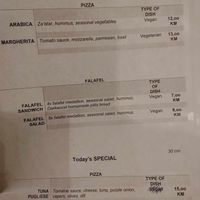 Menu with lots of choice at Darkwood - Craft Beer Garden Imaimoze in Mostar