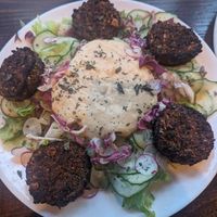 Falafel salad at Darkwood - Craft Beer Garden Imaimoze in Mostar