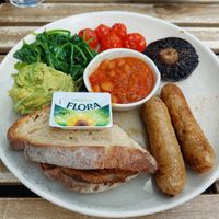 Full vegan breakfast at North Laine Café in Brighton