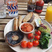 Vegan breakfast at North Laine Café in Brighton