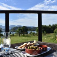 The view from the deck at The Deck Restaurant in Oban
