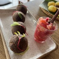 Feijoada dumplings   at Camelia Ododo in Sao Paulo
