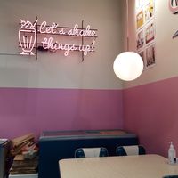 Interior at Kitty's Milkshake Bar in Helsinki