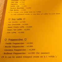 Menu at Loving Hut Gangnam-gu - 러빙헛 in Seoul