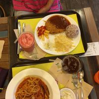 tomato pasta + soy cutlet  at Loving Hut Gangnam-gu - 러빙헛 in Seoul
