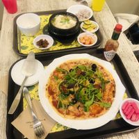 Soft Tofu Stew & Vegan Pizza 💚  at Loving Hut Gangnam-gu - 러빙헛 in Seoul