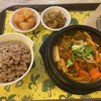 Bulgogi and free sides at Loving Hut Gangnam-gu - 러빙헛 in Seoul